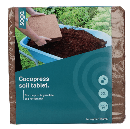 Cocopress aardetablet – 50 liter - Tuinkabouter Chrisje