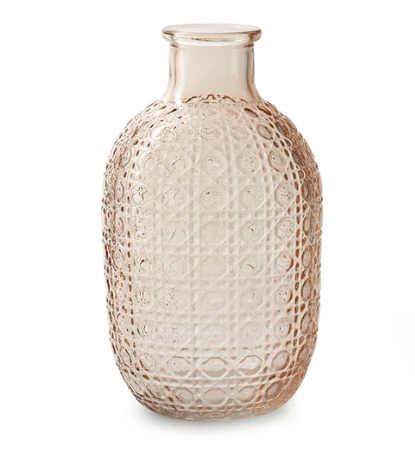 Glasvase 'Chrisje' – Rosa Vase von 20 cm Höhe
