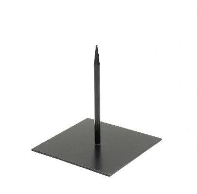 Ständer 12×12×13 cm schwarz mit Stift – Gartenzwerg Chrisje – Tuinkabouter Chrisje