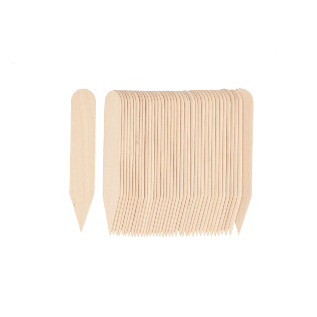 Plantlabels hout small - 40 stuks - Tuinkabouter Chrisje