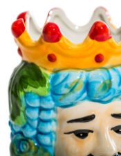 Siciliaanse Moorse Hoofden Keramische vazen - set van 2 stuks - Tuinkabouter Chrisje