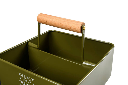 Nieuwe Plantenouder Caddy - Olijf FSC 100% - Tuinkabouter Chrisje