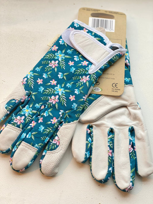 Handschoenen met bloemenprint