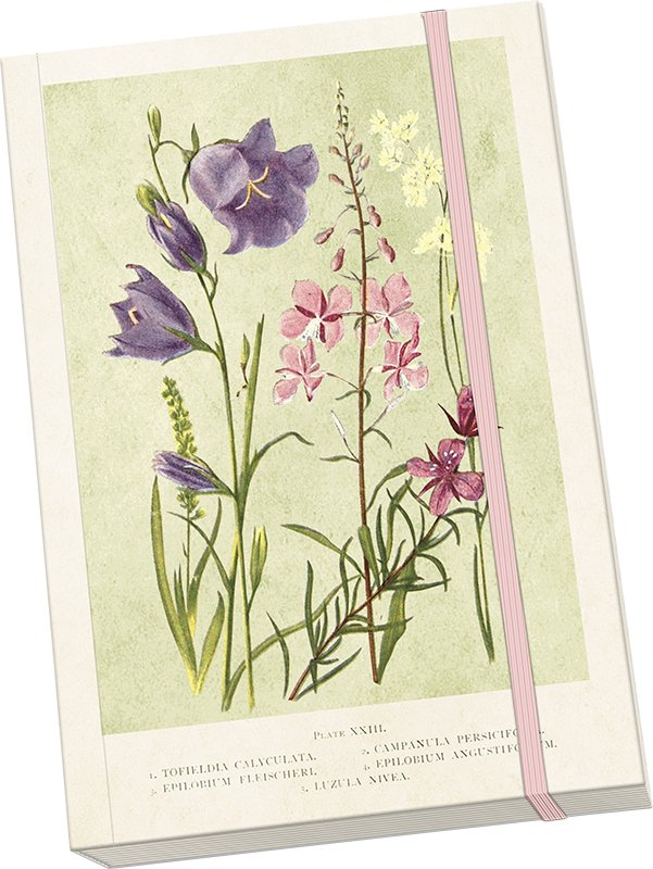 Notaboek A5 Vintage bloemenprint - Tuinkabouter Chrisje