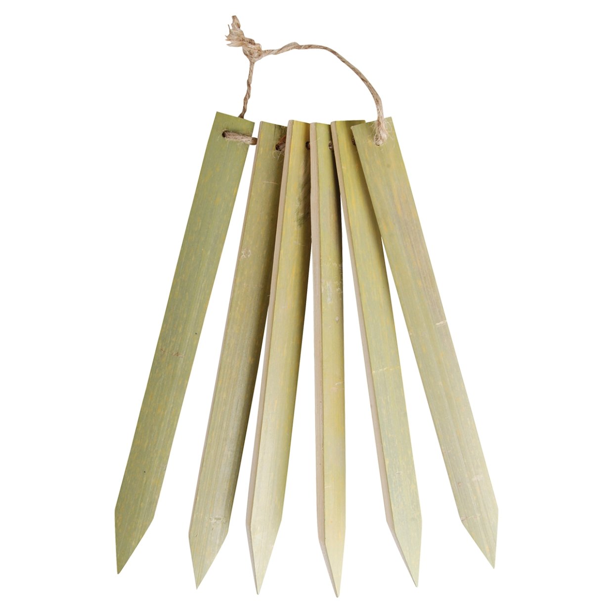 Plantenlabels in bamboe set van 6 - Tuinkabouter Chrisje